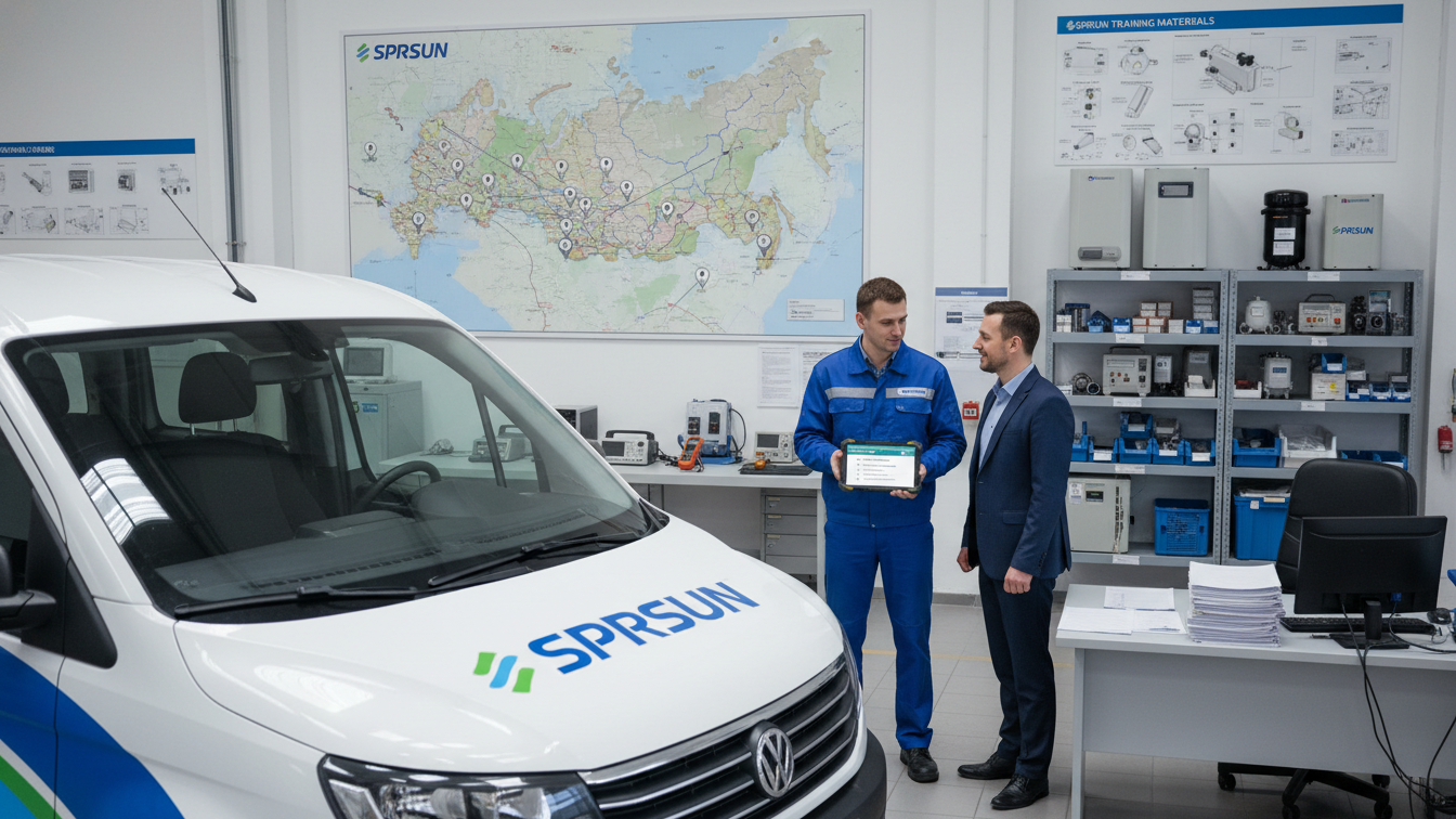 Гарантия и сервисное обслуживание SPRSUN в России